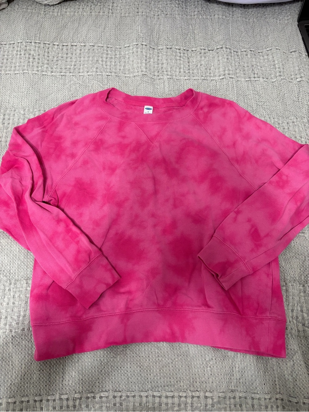 Old Navy Pink Tie-Dye Crewneck Sweatshirt